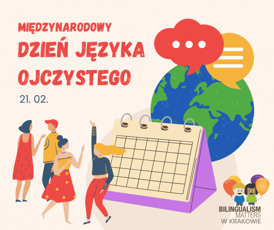 obrazek z tekstem międzynarodowy dzień języka ojczystego i datą 21.02